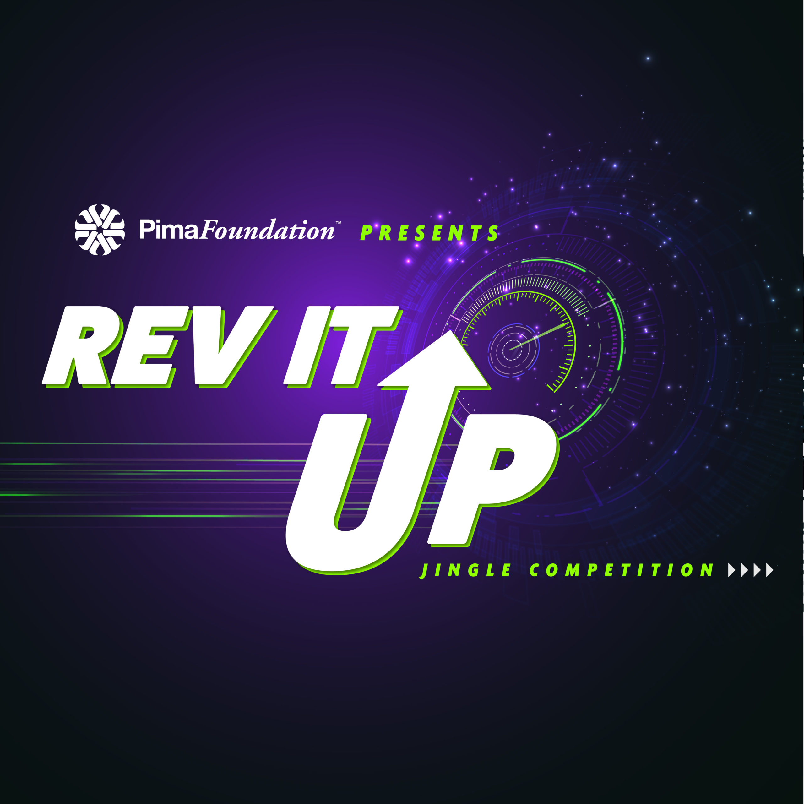 Rev It Up Event poster for the Jingle Competition